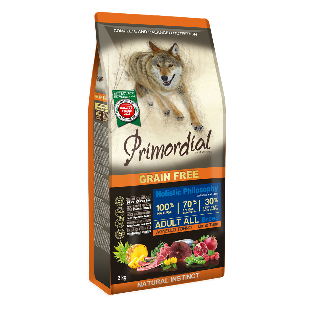 PRIMORDIAL ADULT Agnello e Tonno 2 kg