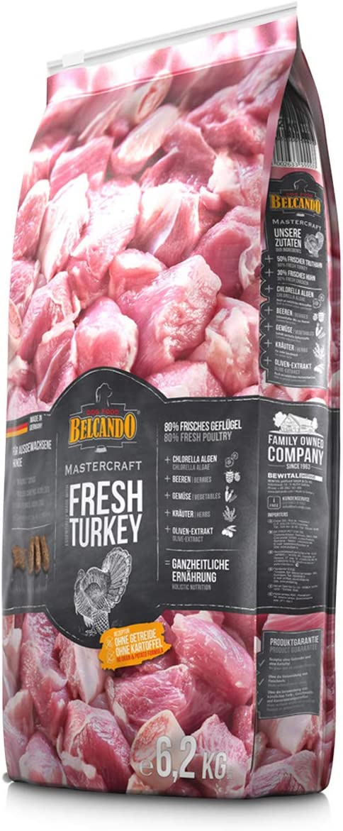 Belcando Mastercraft Fresh Turkey Cibo per cani senza cereali con tacchino 80% di carne fresca