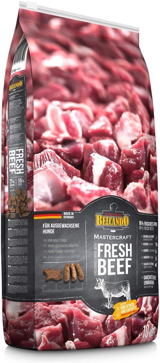 Belcando Mastercraft Fresh Beef Cibo per cani senza cereali con manzo con 80% di carne fresca
