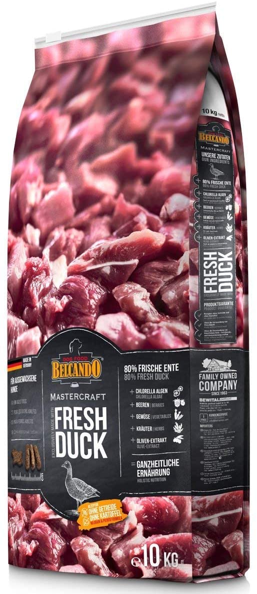 Belcando Mastercraft Fresh duck Cibo per cani senza cereali con anatra con 80% di carne fresca