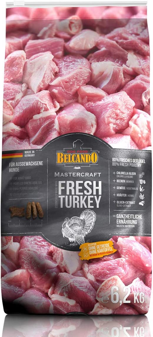 Belcando Mastercraft Fresh Turkey Cibo per cani senza cereali con tacchino 80% di carne fresca