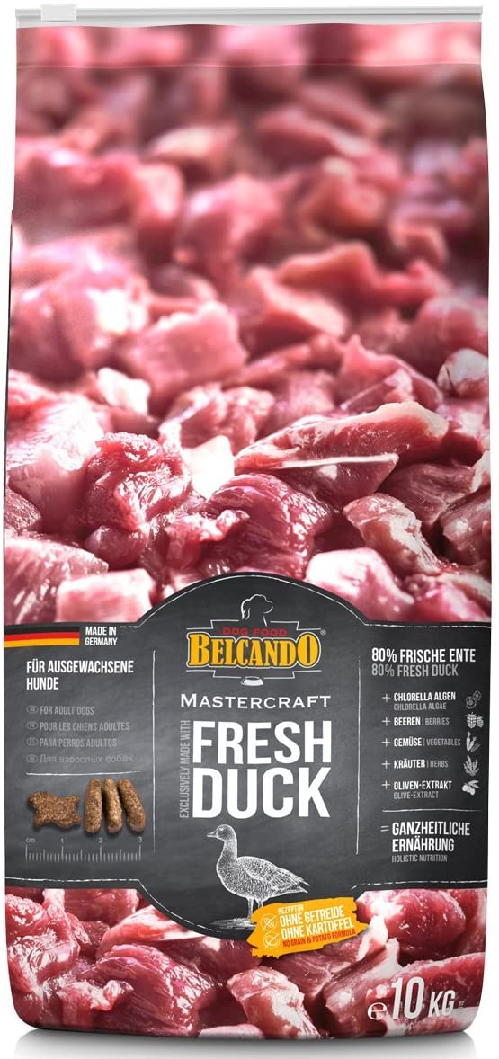 Belcando Mastercraft Fresh duck Cibo per cani senza cereali con anatra con 80% di carne fresca