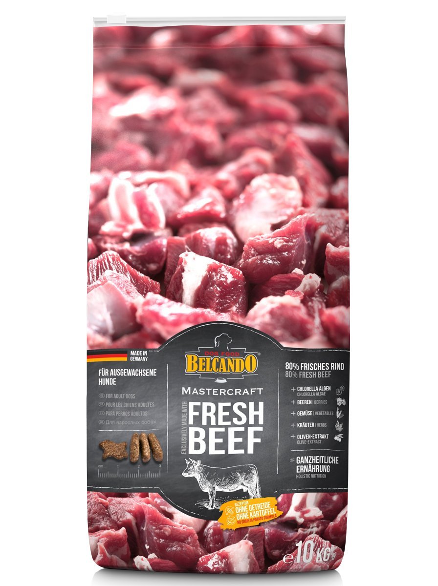 Belcando Mastercraft Fresh Beef Cibo per cani senza cereali con manzo con 80% di carne fresca