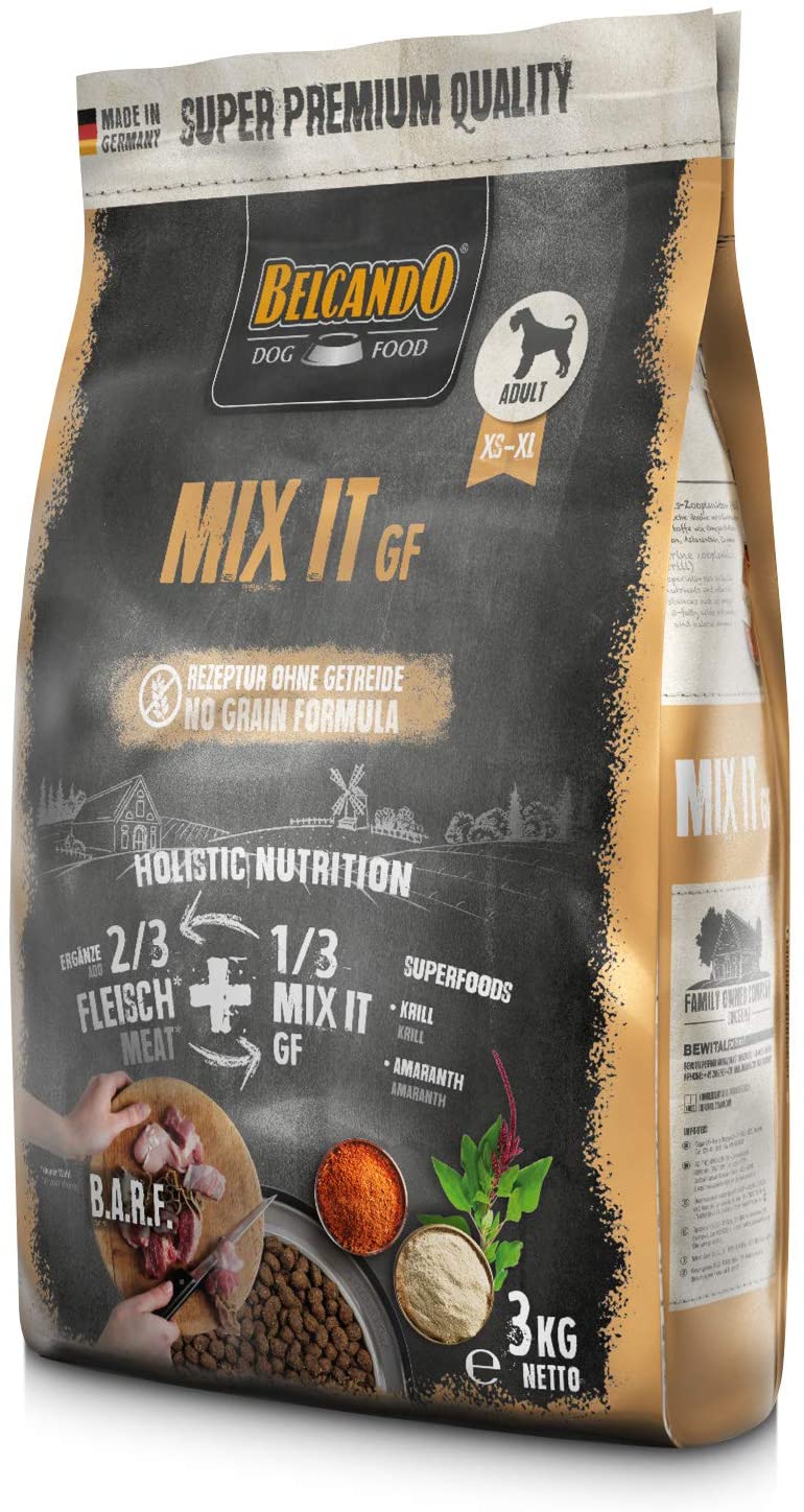 Belcando Mix It GF Cibo secco per cani per integrare l'alimentazione di carne e la dieta BARF