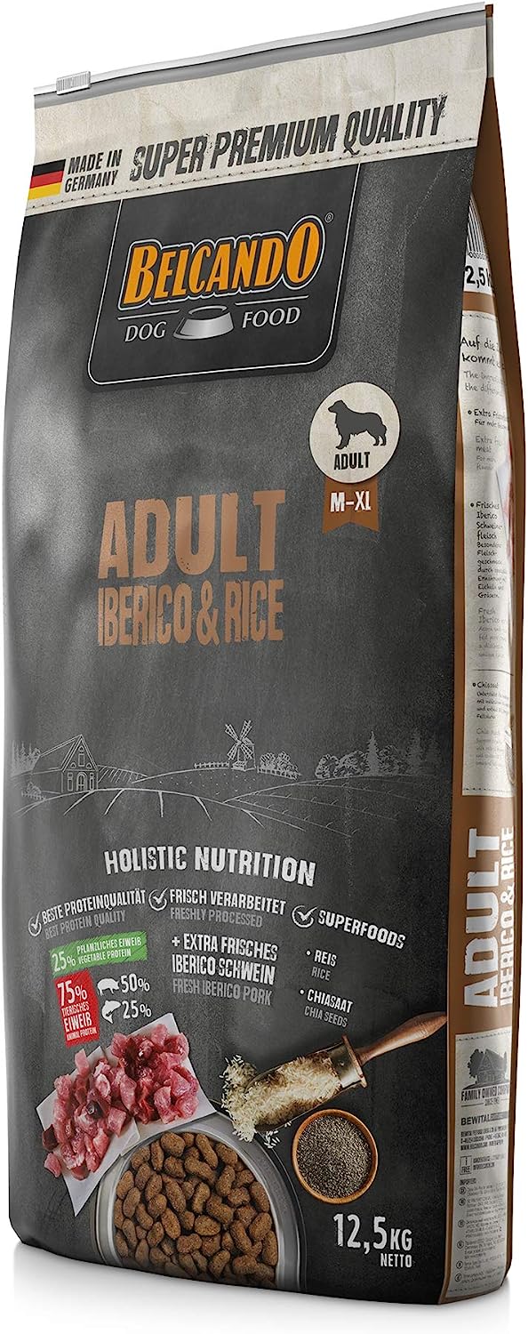 Belcando Adult Iberico & Rice Alimento completo per cani adulti di tutte le razze di almeno 1 anno
