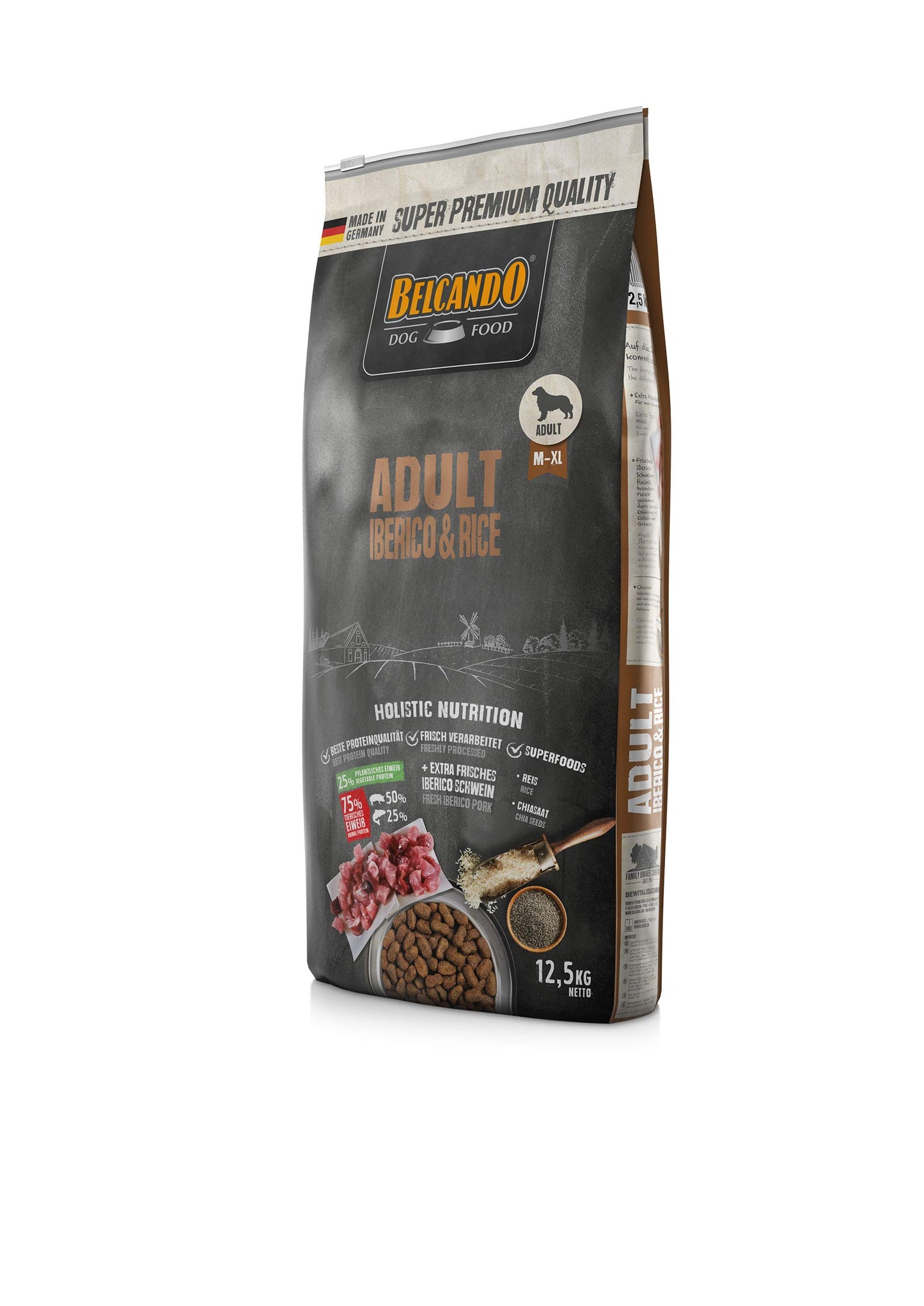Belcando Adult Iberico & Rice Alimento completo per cani adulti di tutte le razze di almeno 1 anno