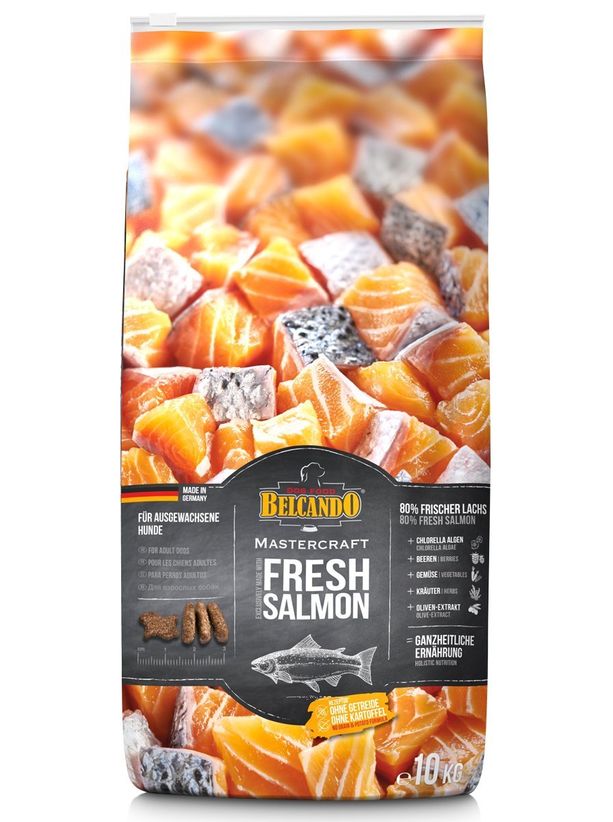Belcando Mastercraft Fresh Salmon Cibo per cani senza cereali con salmone - 80 % salmone fresco