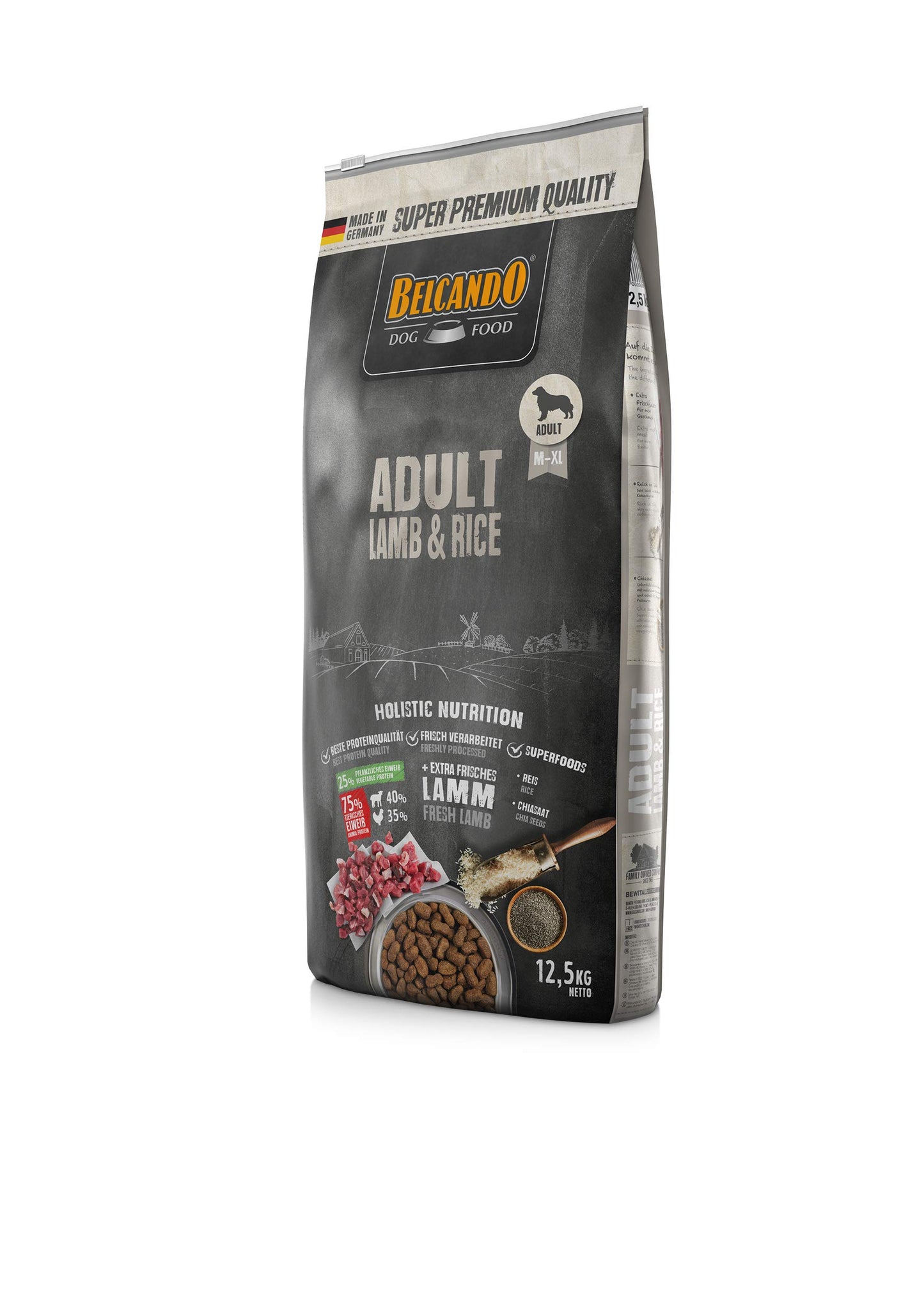 Belcando Adult Lamb & Rice Cibo secco con agnello per cani sensibili Adulti