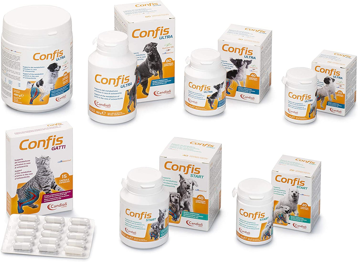 Candioli Confis Ultra Integratore per cani 80 compresse