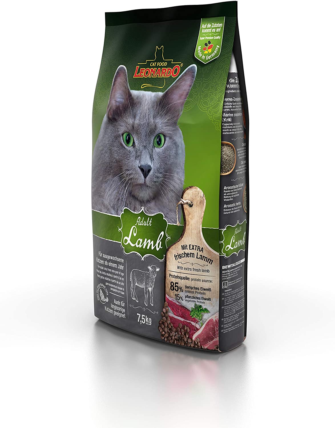 Leonardo Adult Lamb Alimento completo per gatti adulti di tutte le razze di almeno 1 anno