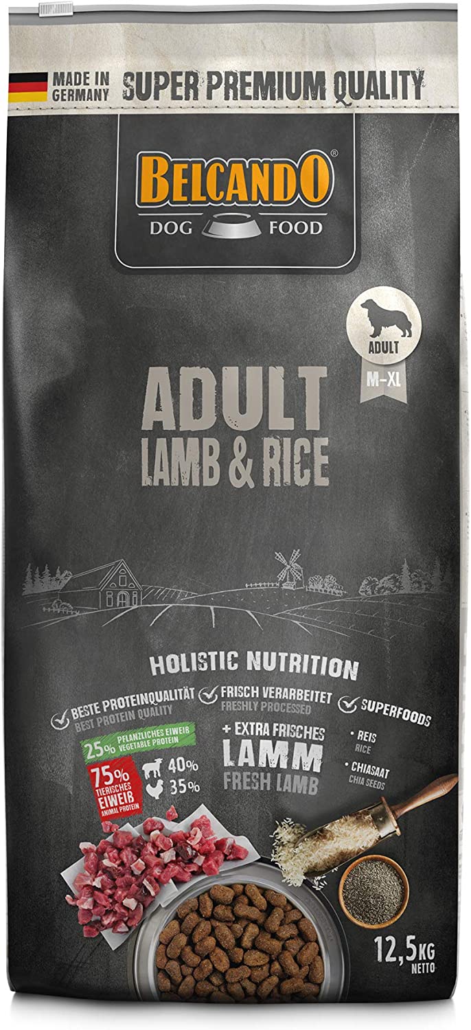 Belcando Adult Lamb & Rice Cibo secco con agnello per cani sensibili Adulti