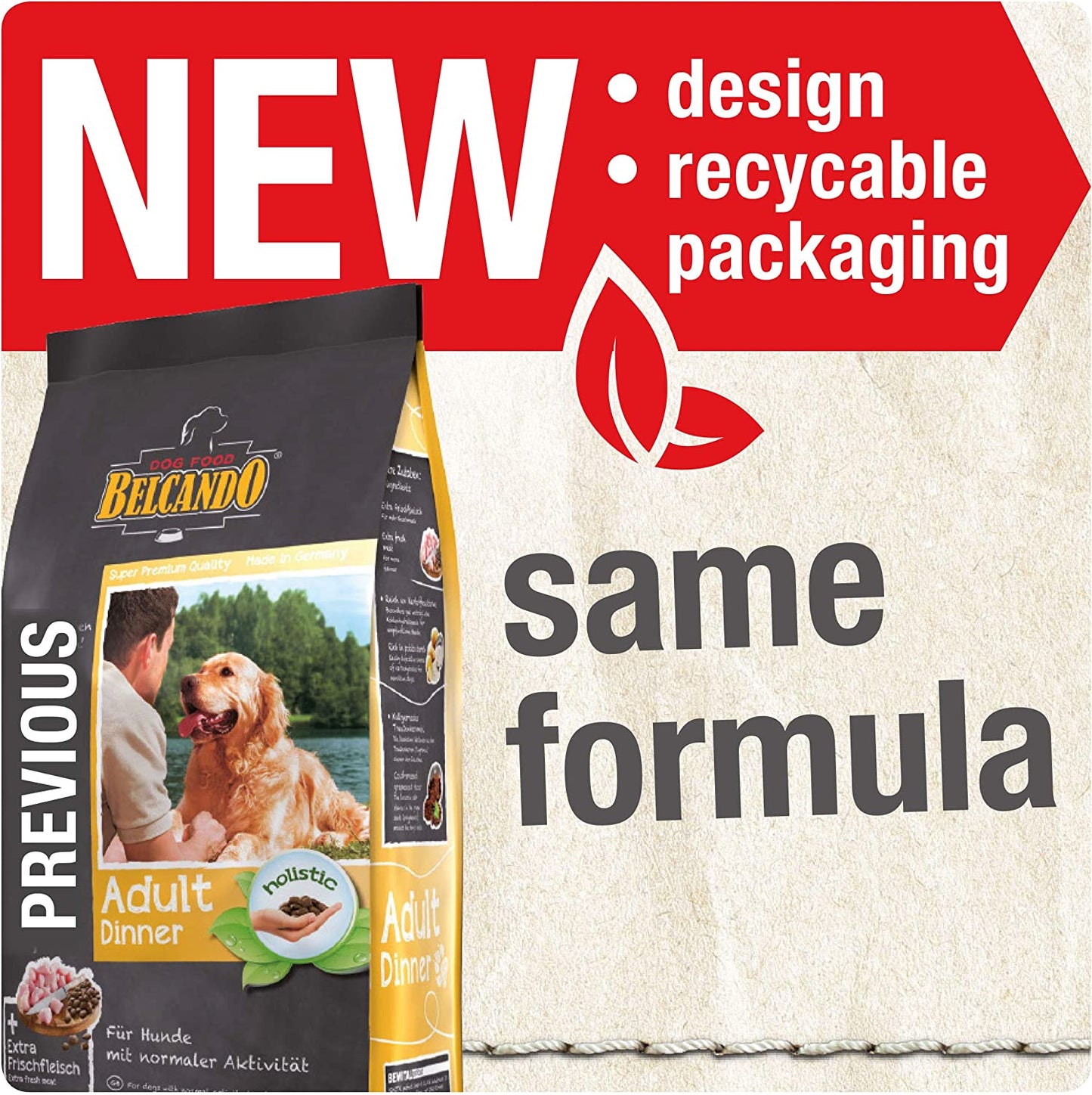 Belcando Adult Dinner Alimento completo per cani adulti di tutte le razze di almeno 1 anno