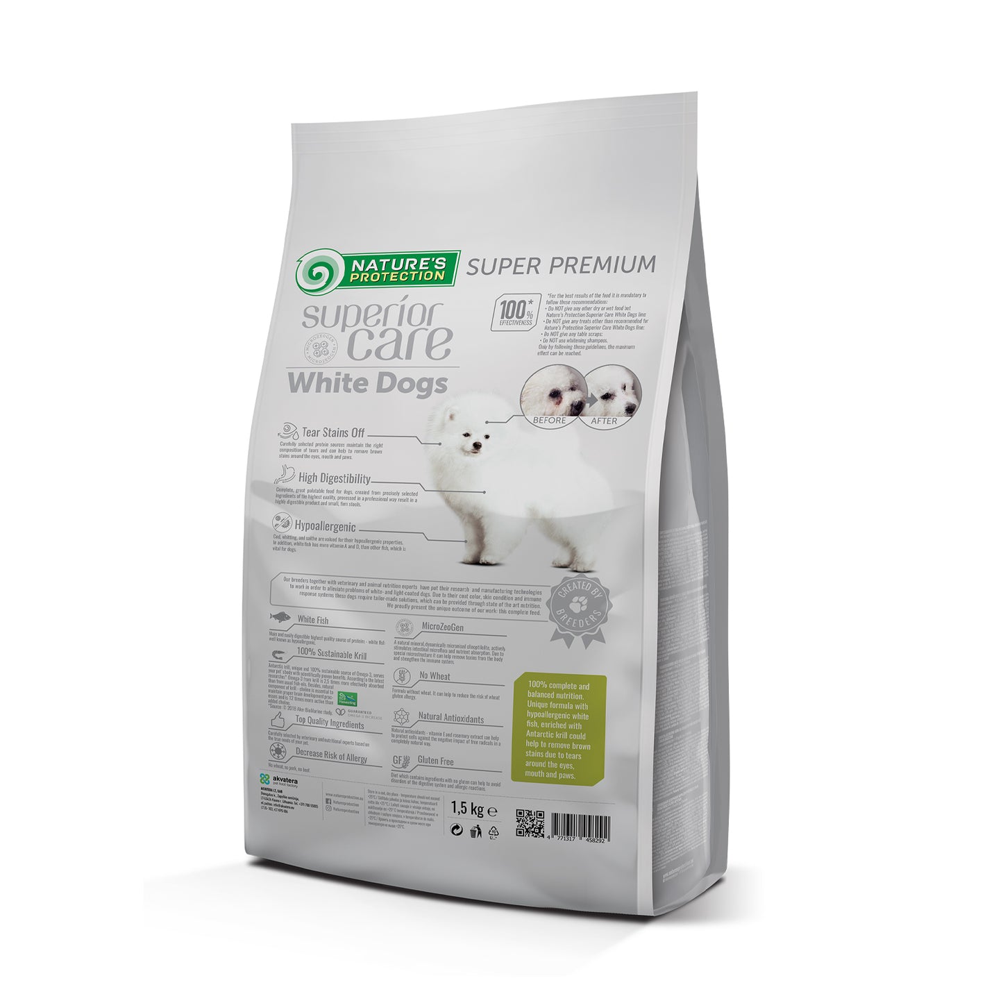 Nature's Protection SC- White Dogs - Cani Cuccioli di taglia piccola - Pesce bianco