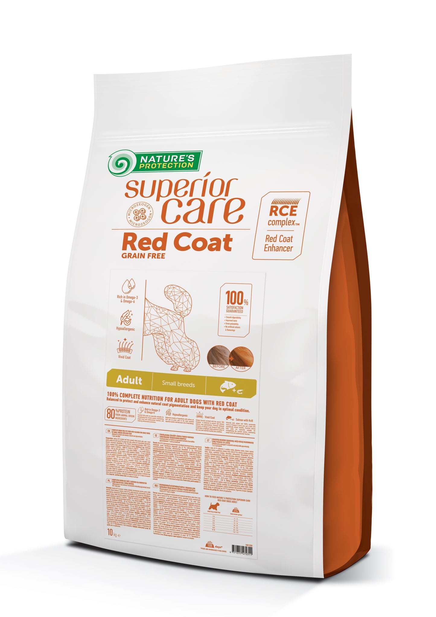 Nature's protection Red Dog Cani adulti - taglia piccola- Salmone