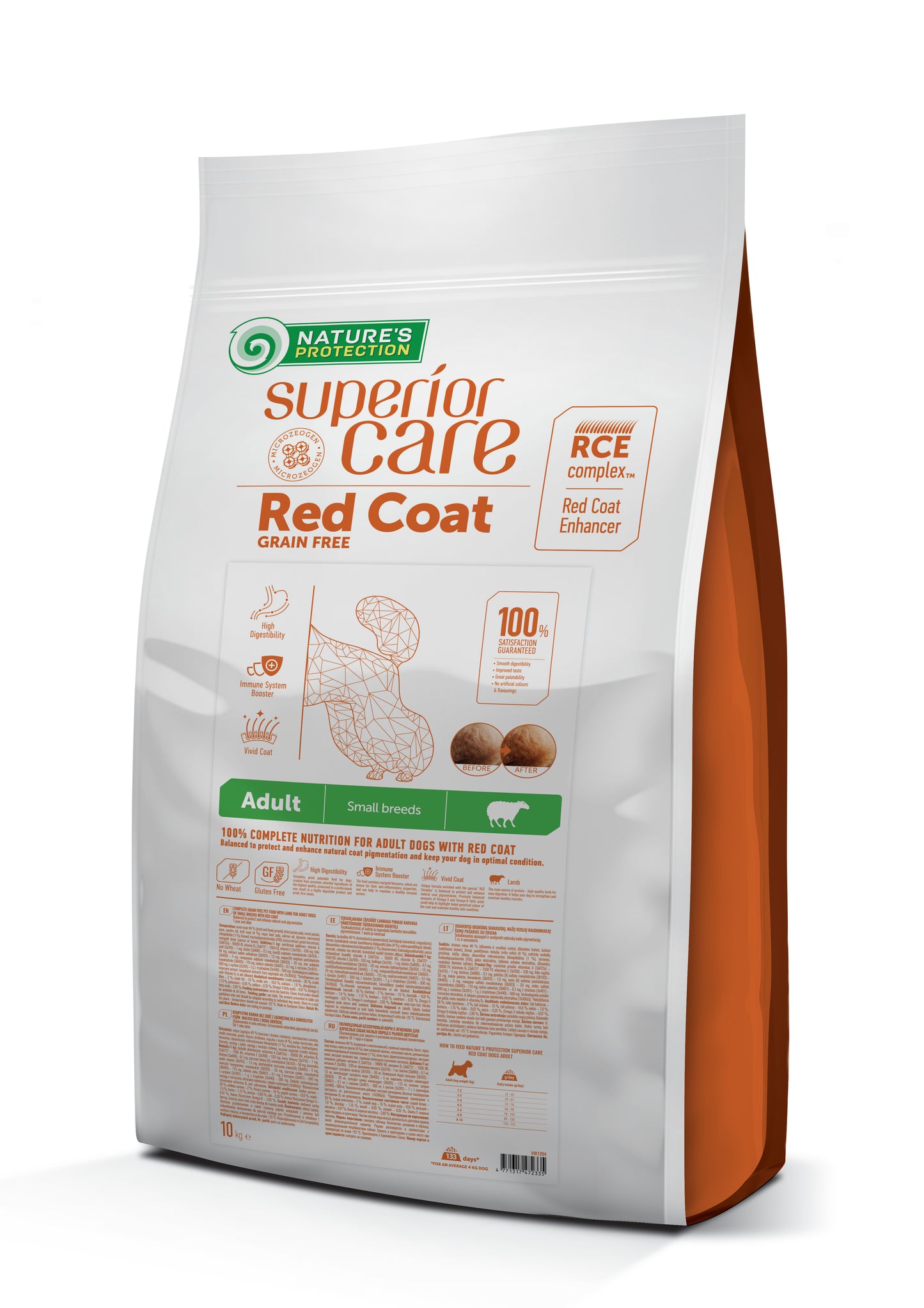 Nature's protection Red Dog Cani adulti - taglia piccola- Agnello