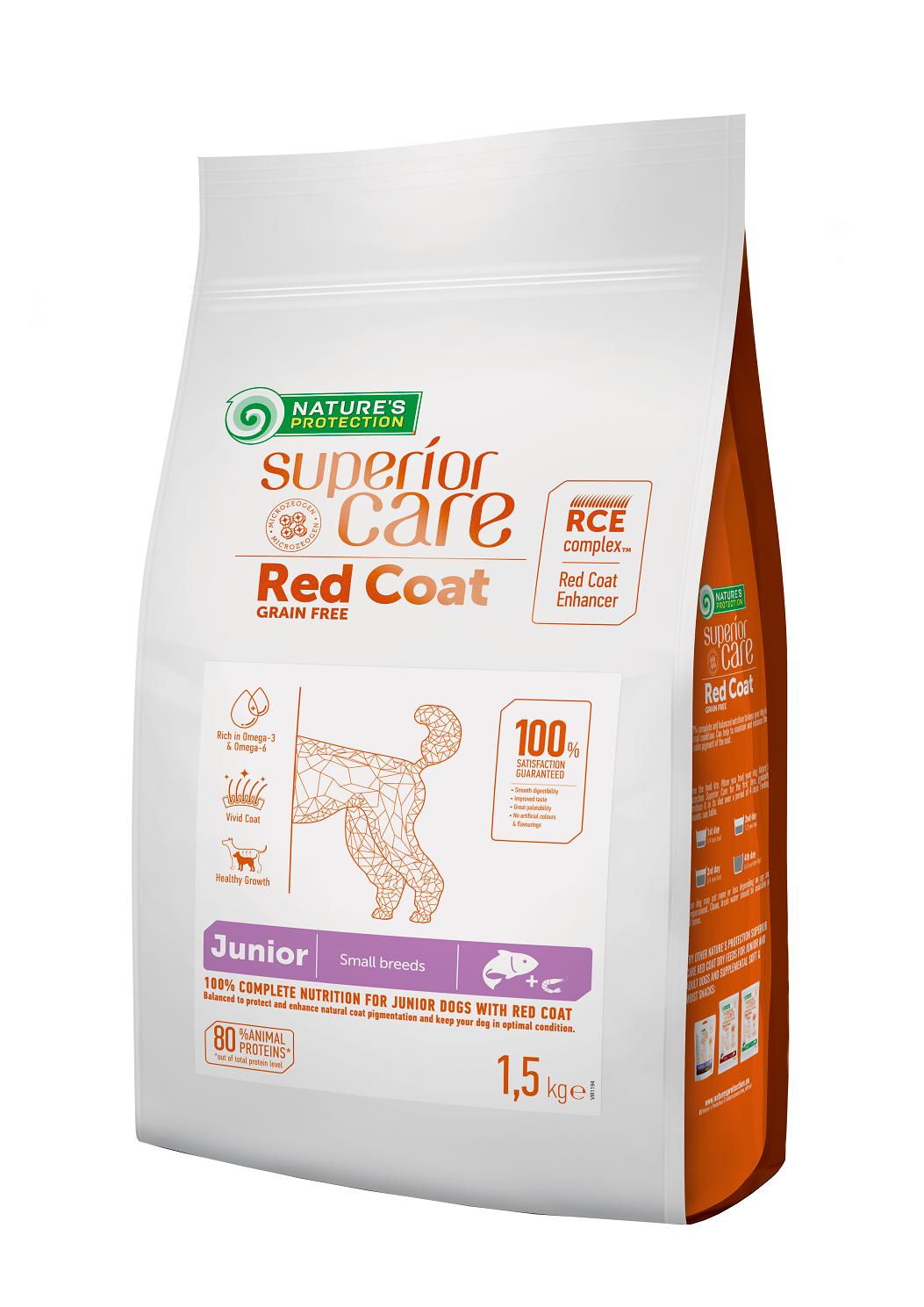 Nature's protection Red Dog JUNIOR - taglia piccola- Salmone