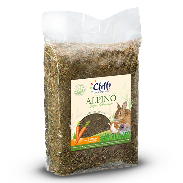 Cliffi Fieno Alpino con carote 5 confezioni da 500 g