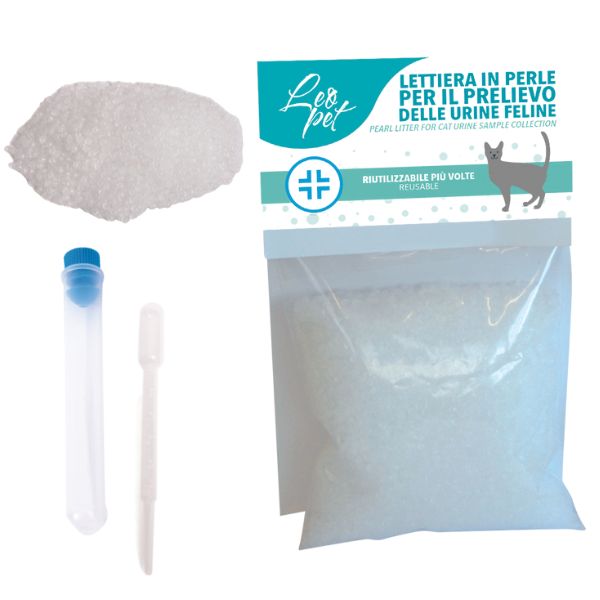 LEOPET Lettiera in perle - Prelievo urine feline 200gr