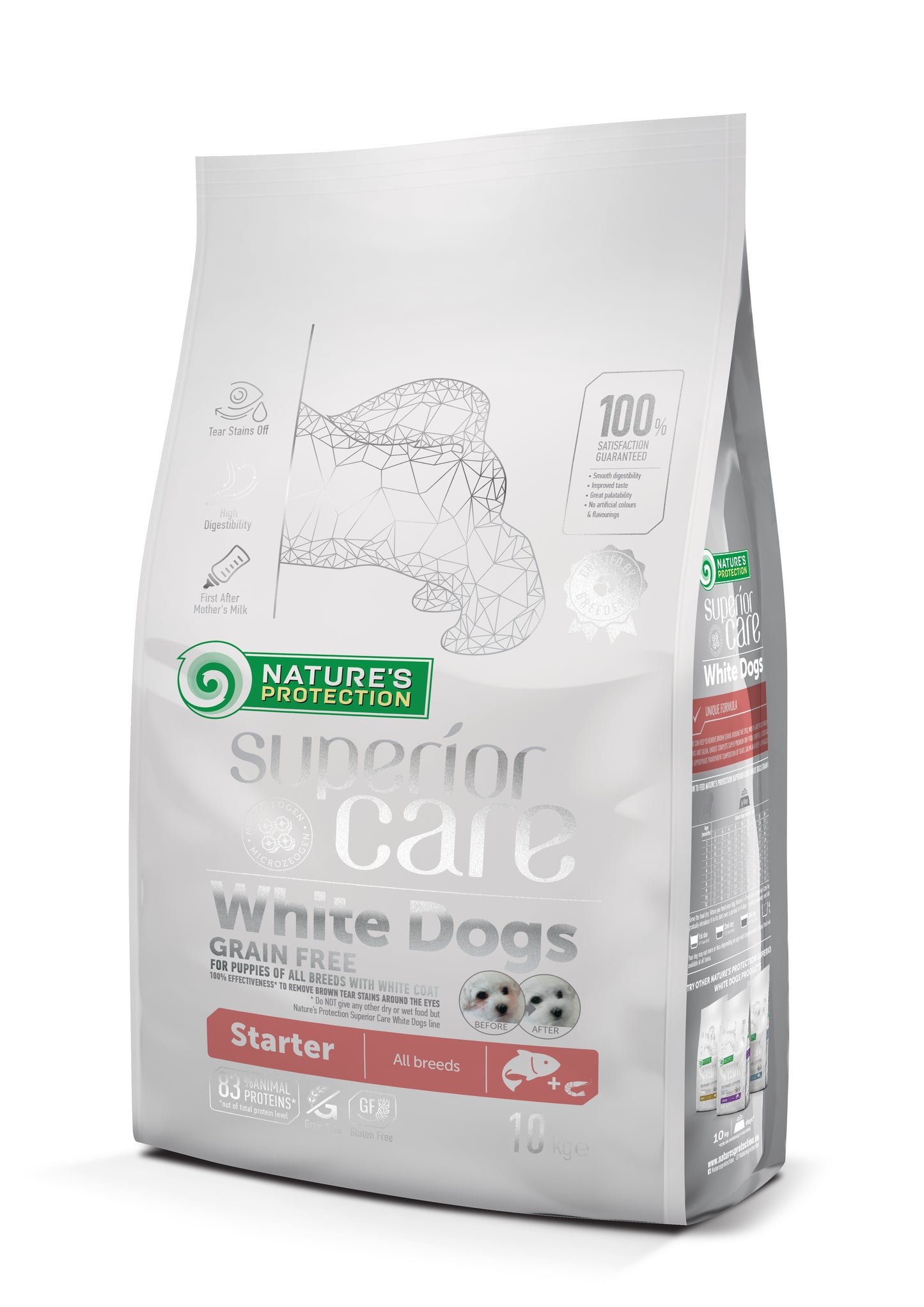 Nature's protection White Dogs STARTER - Cuccioli di tutte le taglie - Salmone
