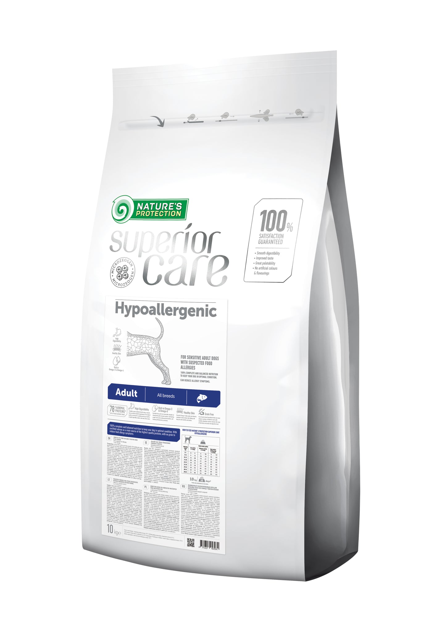 Nature's Protection - SC Hypoallergenic - cani adulti sensibili di tutte le taglie - salmone