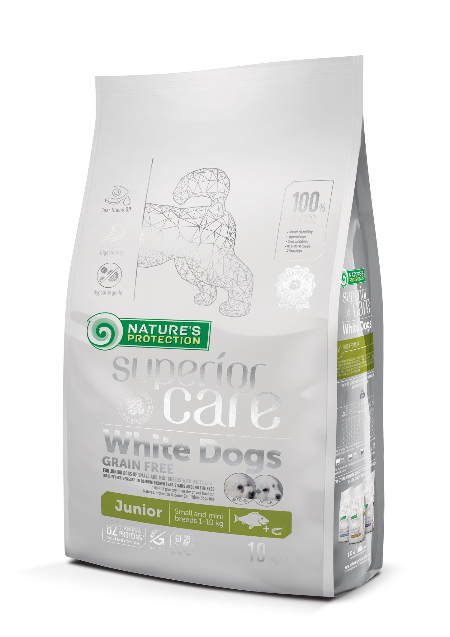 Nature's Protection SC- White Dogs - Cani Cuccioli di taglia piccola - Pesce bianco