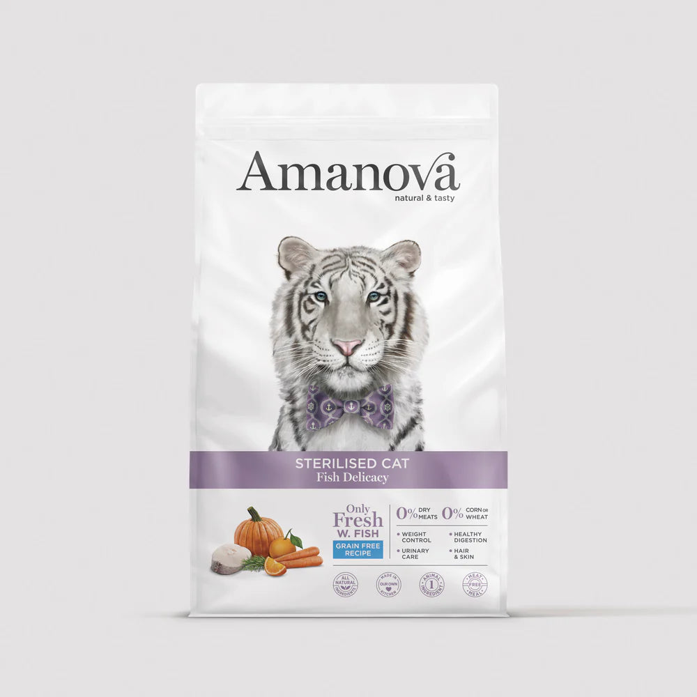 AMANOVA Gatto Adult Sterilised Fish Delicacy  1,5 kg