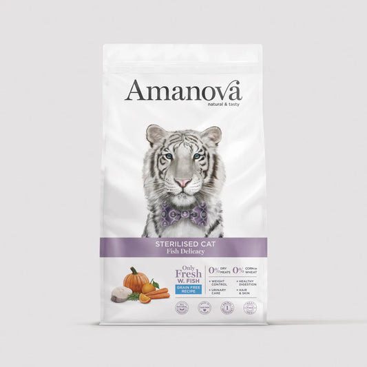 AMANOVA Gatto Adult Sterilised Fish Delicacy  1,5 kg