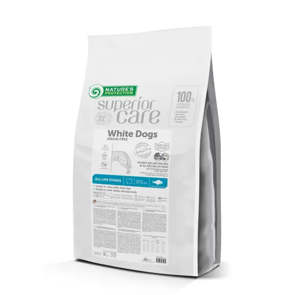 NATURE'S PROTECTION WHITE DOGS GF WHITE FISH ADULT ALL SIZES