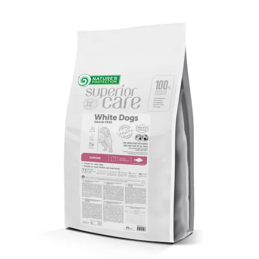 NATURE'S PROTECTION WHITE DOGS GF WHITE FISHN JUNIOR ALL SIZES