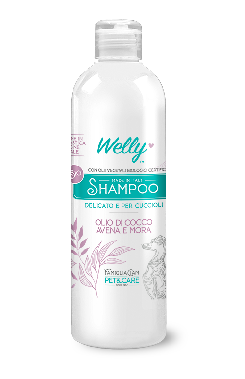 Welly Bio Shampoo Per Cani Olio Di Cocco, Avena E Mora