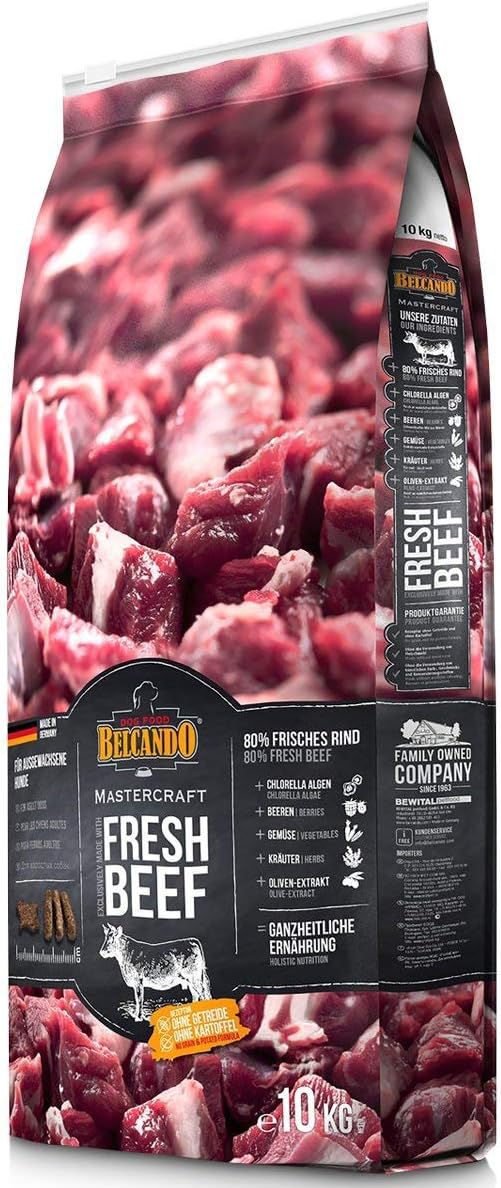 Belcando Mastercraft Fresh Beef Cibo per cani senza cereali con manzo con 80% di carne fresca