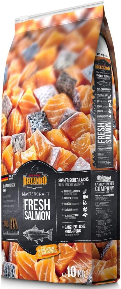 Belcando Mastercraft Fresh Salmon Cibo per cani senza cereali con salmone - 80 % salmone fresco