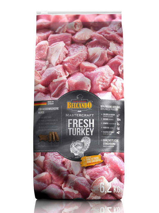 Belcando Mastercraft Fresh Turkey Cibo per cani senza cereali con tacchino 80% di carne fresca