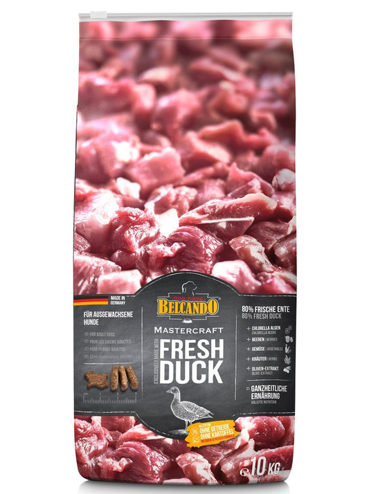 Belcando Mastercraft Fresh duck Cibo per cani senza cereali con anatra con 80% di carne fresca