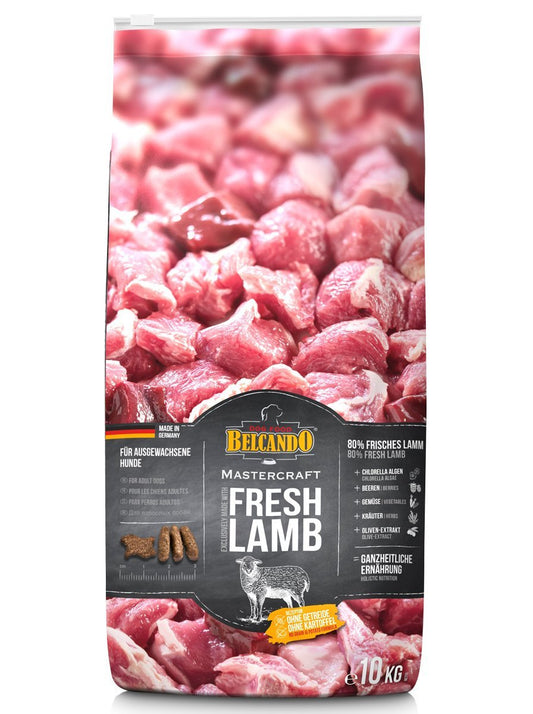 Belcando Mastercraft Fresh Lamb Cibo per cani senza cereali con agnello 80% di carne fresca