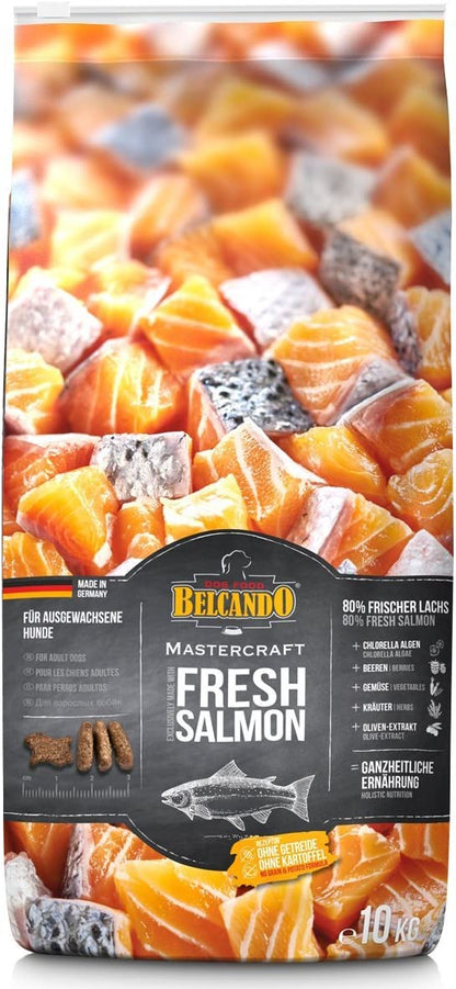 Belcando Mastercraft Fresh Salmon Cibo per cani senza cereali con salmone - 80 % salmone fresco