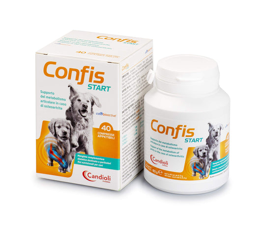 Candioli Confis Start 40 COMPRESSE- Supporto del metabolismo articolare in caso di osteoartrite per cani adulti e cuccioli