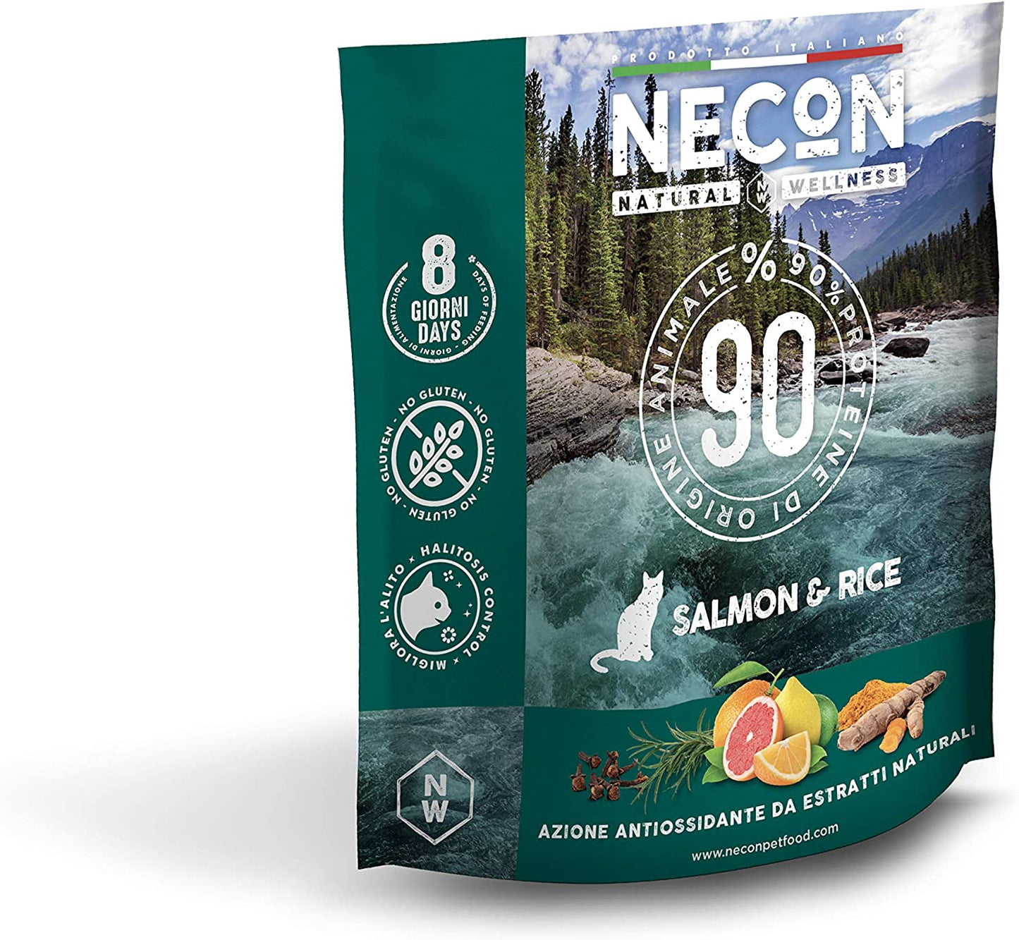 Necon Pet Food Natural Wellness Adulto Salmone & Riso 400 G