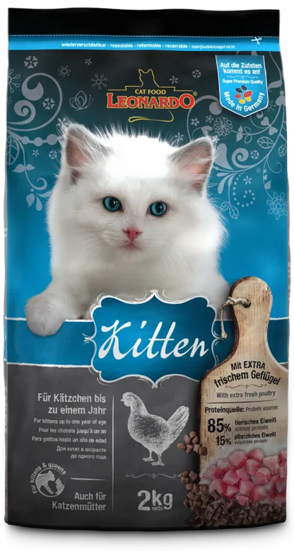 Leonardo Kitten Alimento completo per gatti cuccioli fino a 1 anno