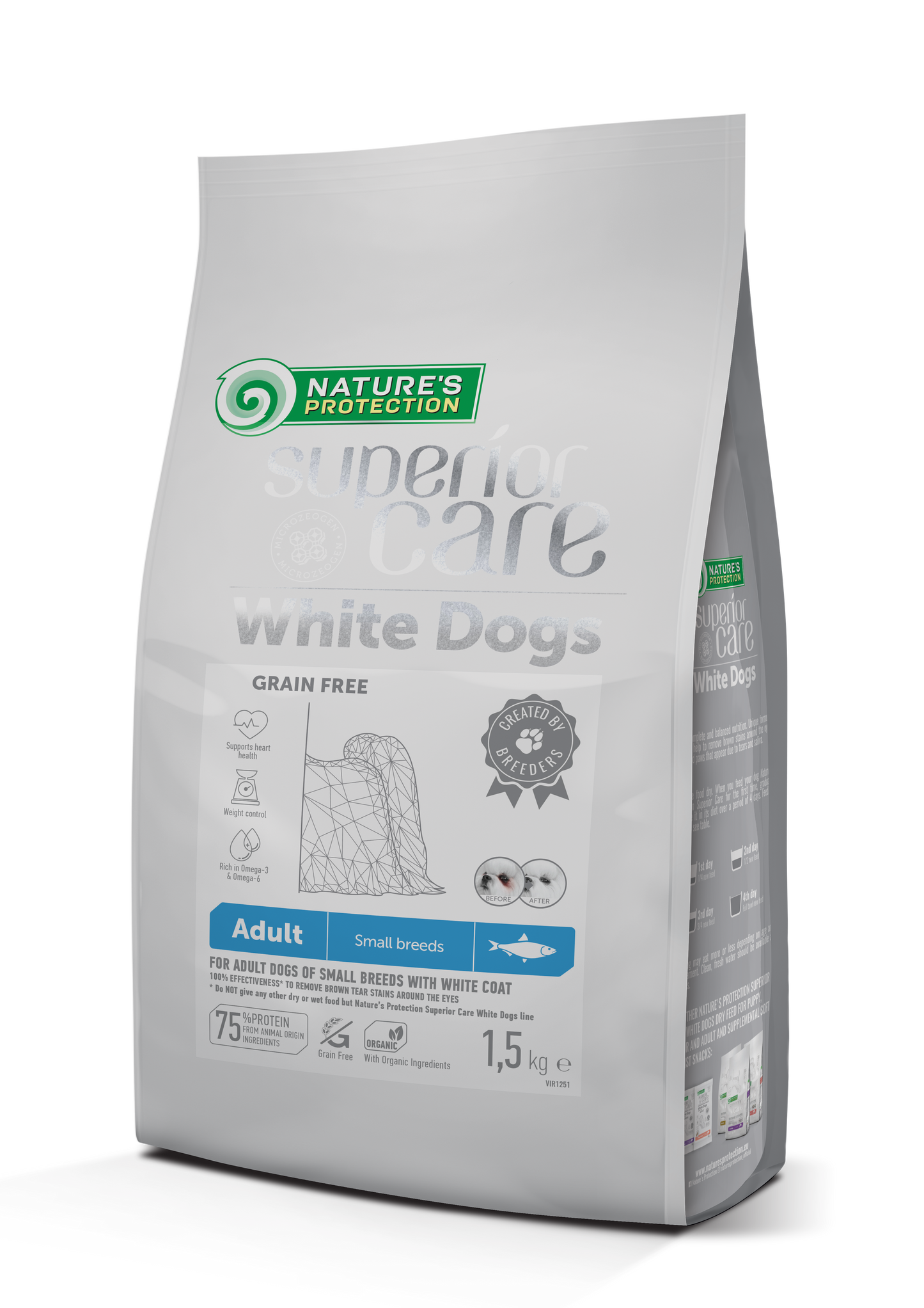 Nature's Protection SC- White Dogs - Cani adulti di taglia piccola - Aringa