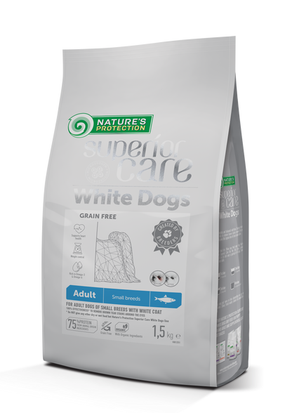 Nature's Protection SC- White Dogs - Cani adulti di taglia piccola - Aringa