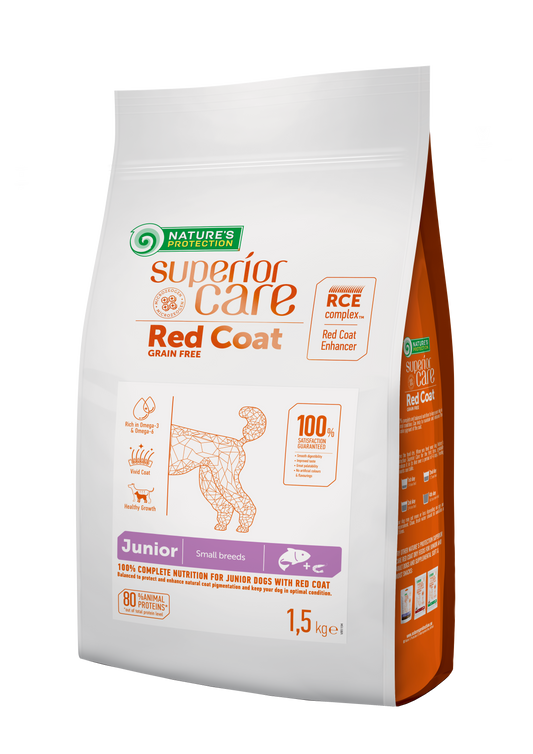 Nature's protection Red Dog JUNIOR - taglia piccola- Salmone