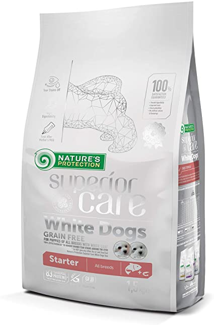 Nature's protection White Dogs STARTER - Cuccioli di tutte le taglie - Salmone